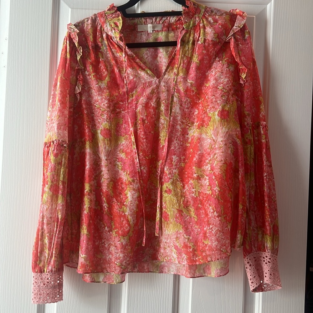 Love Shack Fancy Floral Blouse